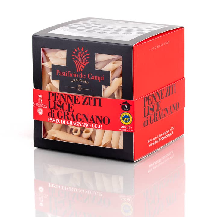 Pâtes de Gragnano IGP - Penne Ziti lisses, 500 g, Made in Italy pour la vente par Pastificio dei Campi