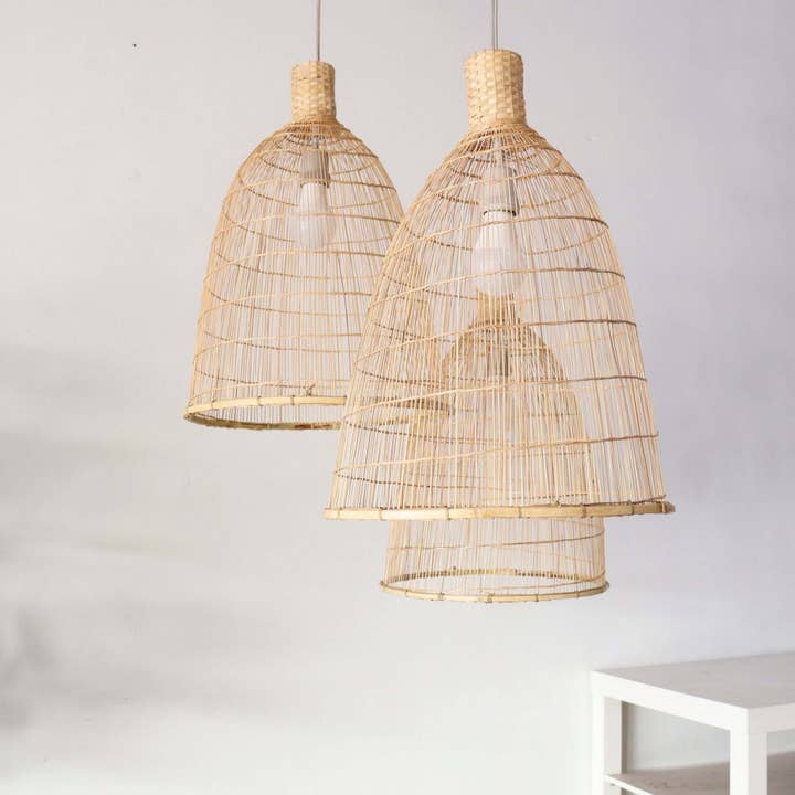RASRI - Bamboo Pendant Light Shade for wholesale by Thaihomeshop