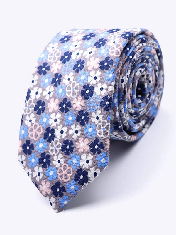 Liberty Blå Slips nr. 5 Herre i Bomuld "Gaspard" for engroshandel hos Unipap's