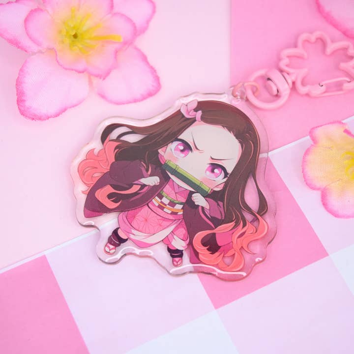 Kawineko - Wholesale Keychain - Women's - Nezuko Demon slayer acrylic keychains anime manga
