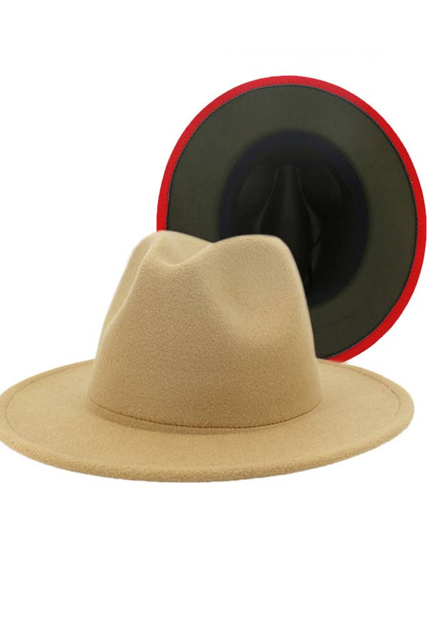 Suzie Q USA - Wholesale Fedora - Women's - Two-tone Color Matching Fedora Hat5