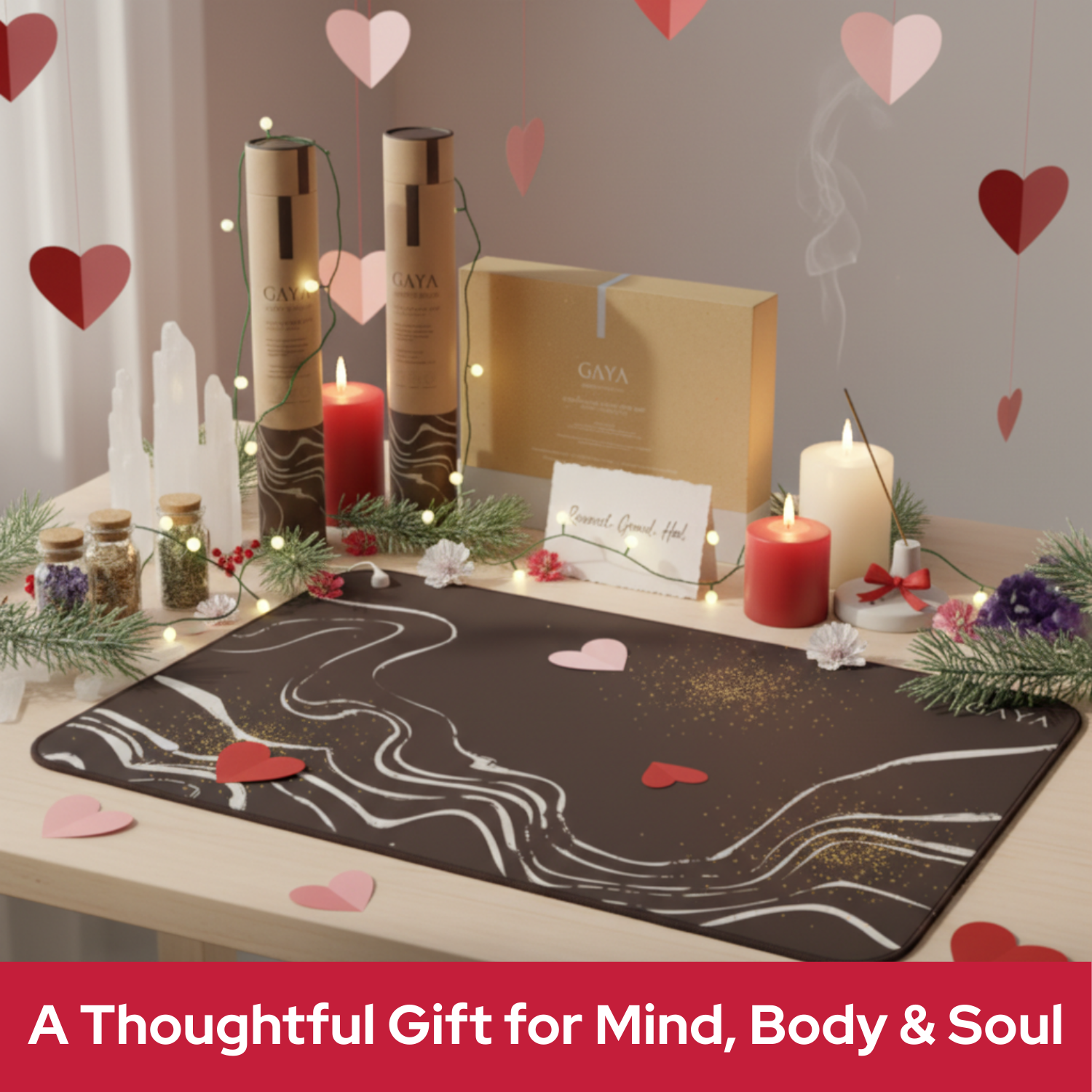 GAYA - Wholesale Yoga Mat - Grounding Mat - Improve Sleep & Reduce inflammation, Natural1