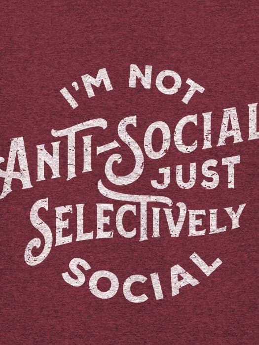 Anti-Social for wholesale by Mason Jar Label