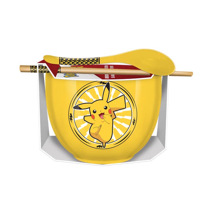 Bol à ramen Pokémon 20oz avec baguettes et cuillère pour la vente par Silver Buffalo