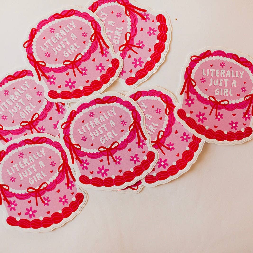 Sonny Rising - Wholesale Sticker - Vinyl Decal Literally Just a Girl Cake2