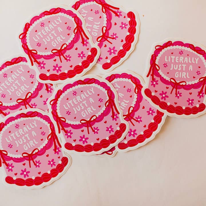 Sonny Rising - Wholesale Sticker - Vinyl Decal Literally Just a Girl Cake2