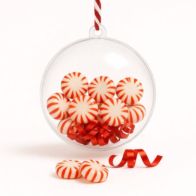 Factory Direct Craft - Wholesale Ornament Set - 110mm Clear Acrylic Fillable Ball Ornament for Gift Cards 1