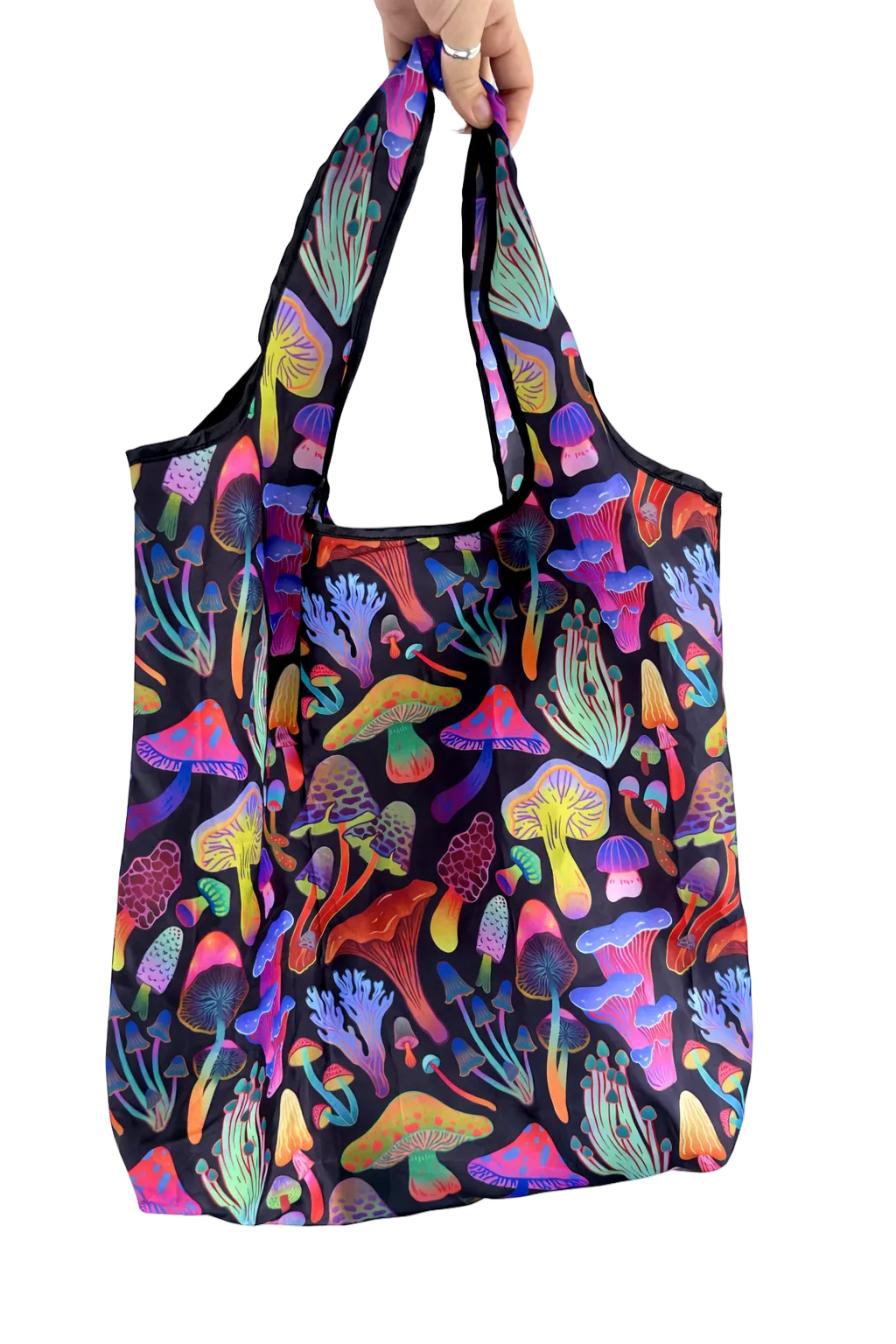liadelyonart - Wholesale Grocery/Shopping Bag - Funky Mushroom Reusable Tote Bag1
