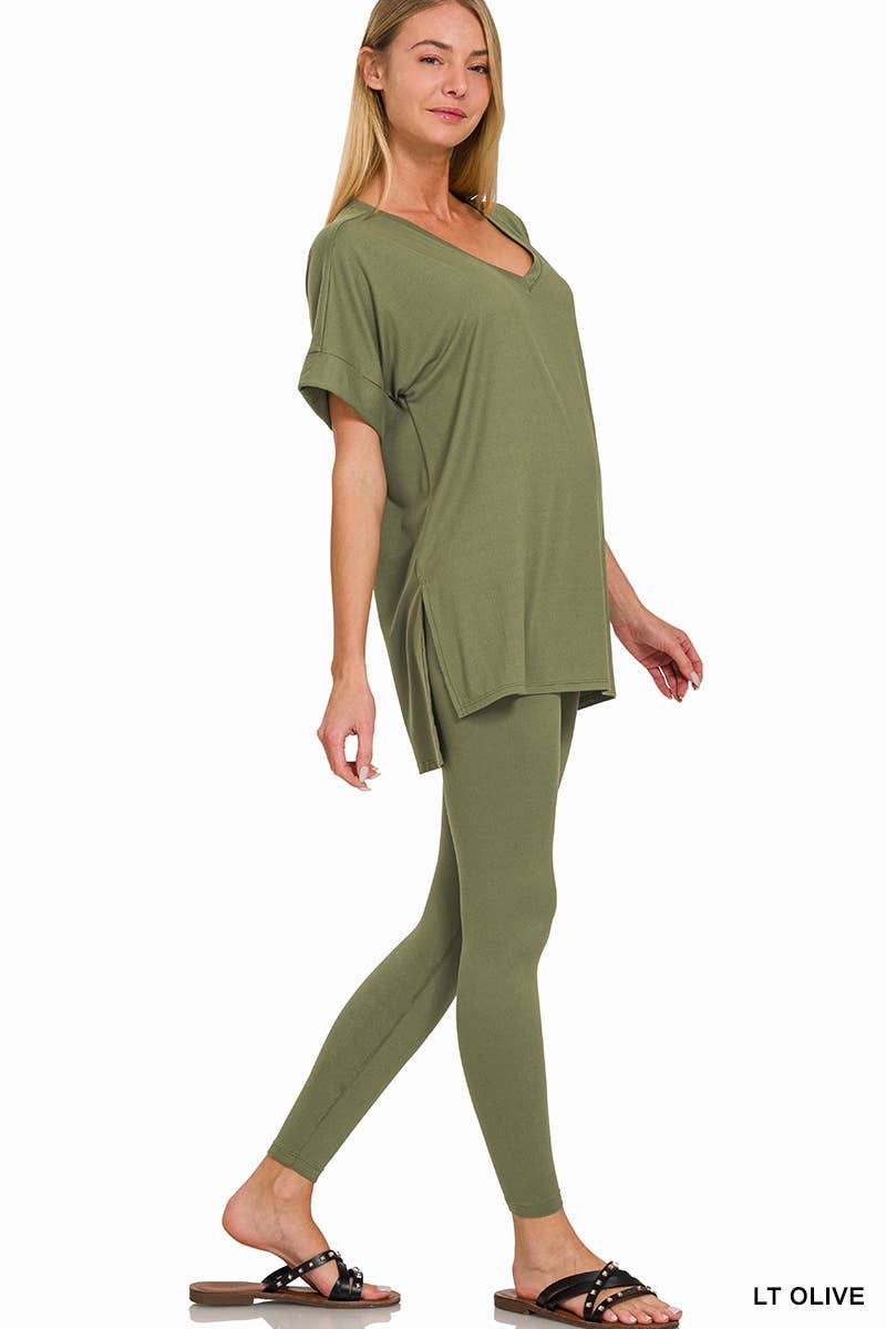 Vanilla Monkey - Wholesale Lounge Set - Women's - Brushed Dty Microfiber Loungewear Set35