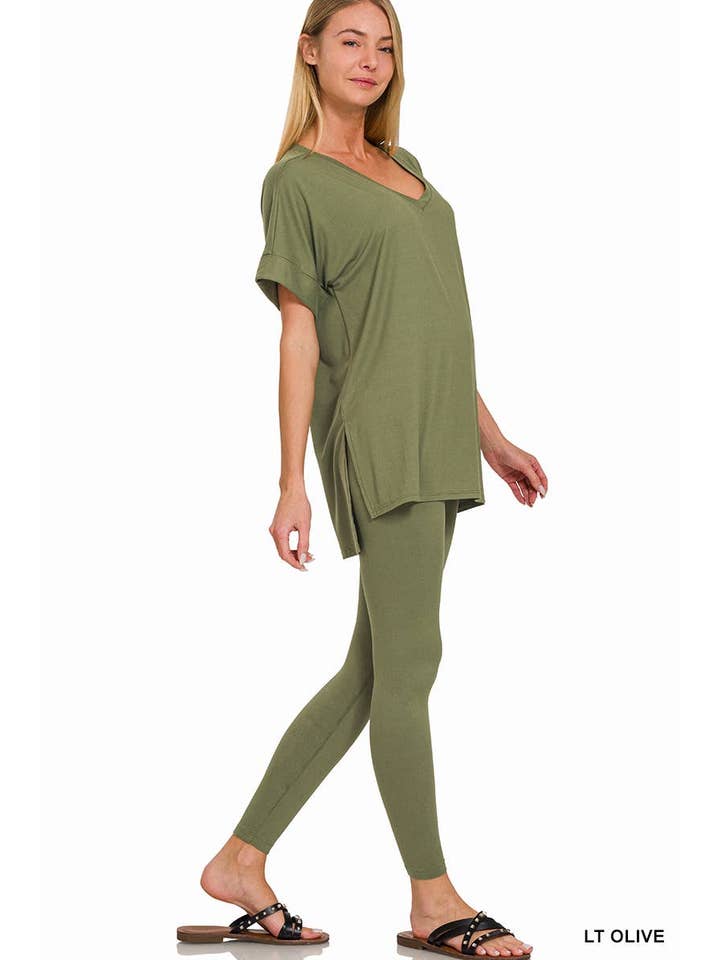 Vanilla Monkey - Wholesale Lounge Set - Women's - Brushed Dty Microfiber Loungewear Set35