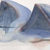 Great Blue Heron ~ "Glide II" ~ "Oh, to Fly" ~ Giclée Print for wholesale by Holly Wach Art LLC