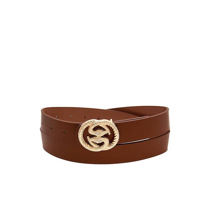 anbfashion - Vendita all'ingrosso Cintura - Donna - FIBBIA SERPENTE ACCENTO MODA CINTURA