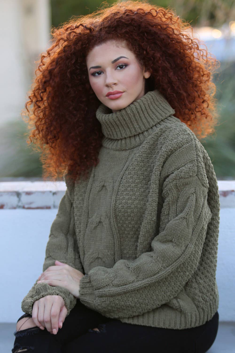 ANGIE - Wholesale Knit Sweater - Women's - XHE89-ASIS0