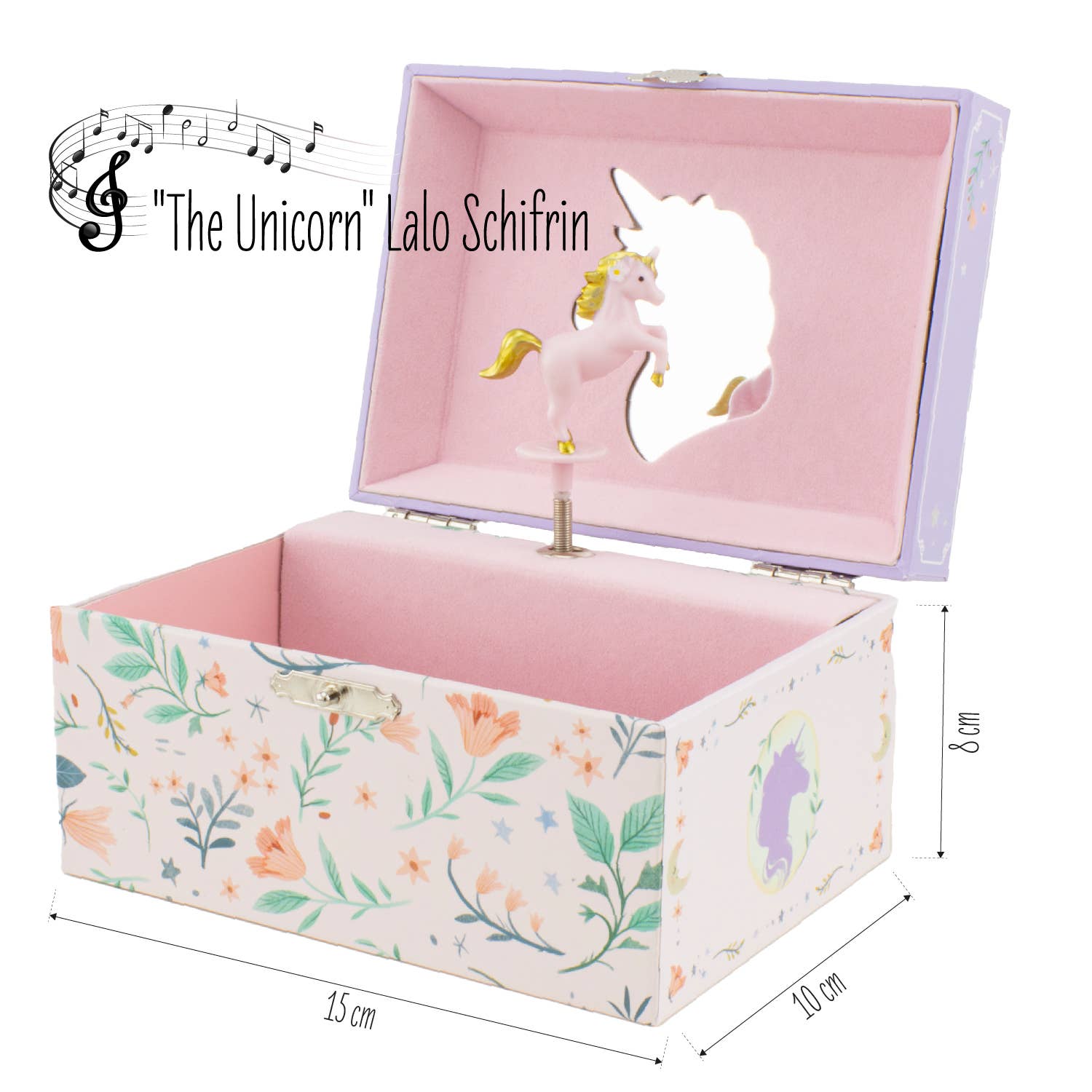 Ulysse Couleurs d'Enfance – wholesale Jewelry box/organiser – Kids – LILAC UNICORN MUSICAL CHEST1