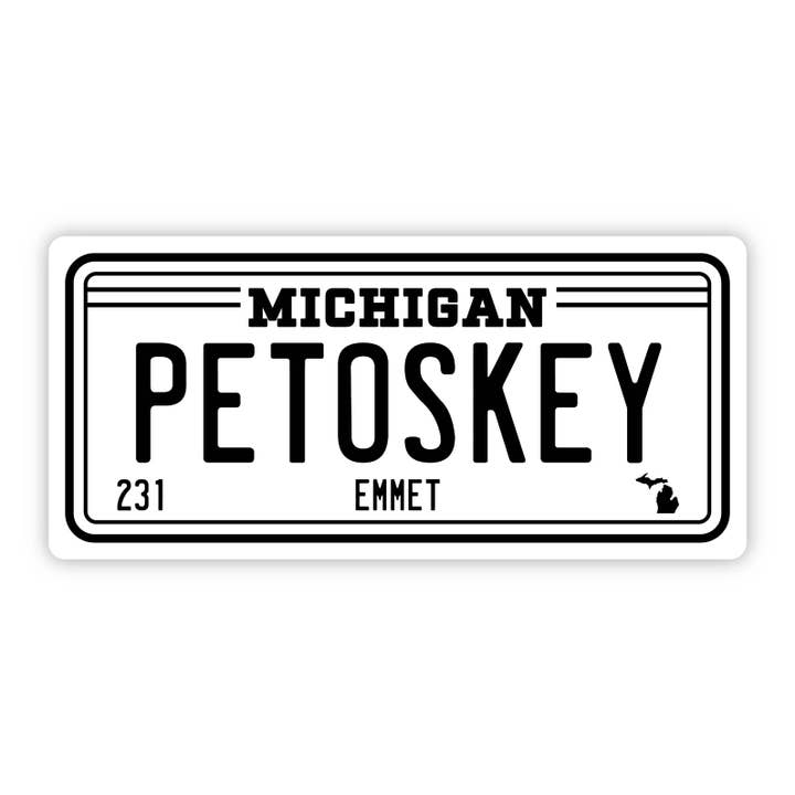 Petoskey Michigan 231 Bumper Sticker (5 inch) for wholesale by Big Moods