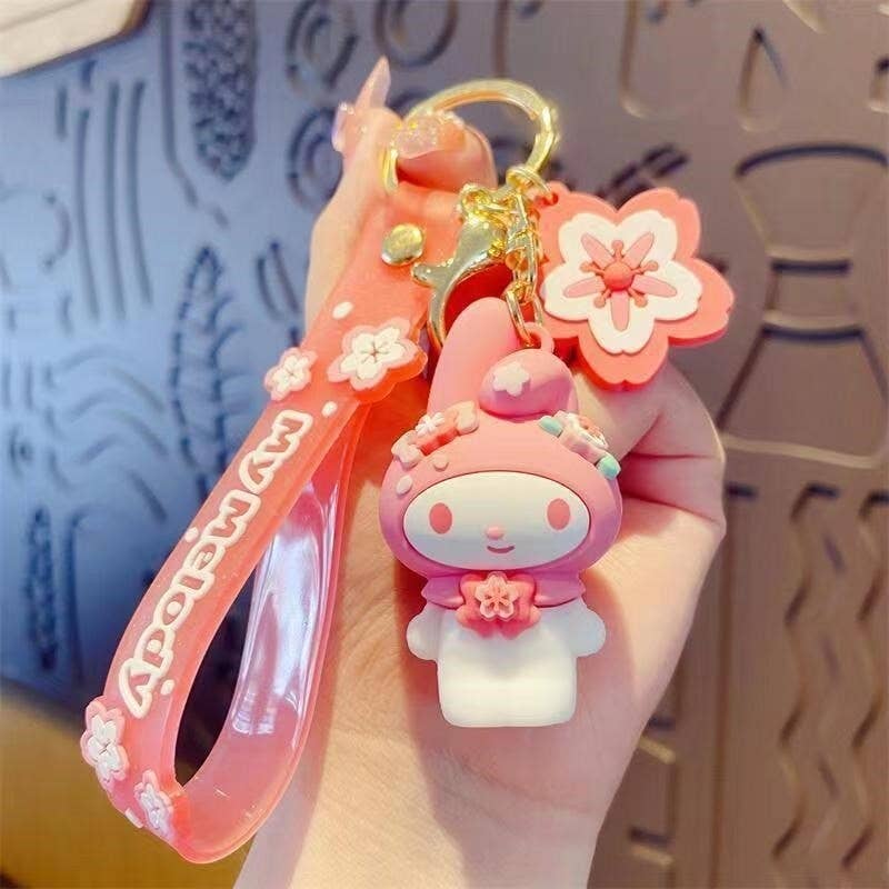 UZ Wholesale Store - Wholesale Keychain - Women's - Sakura Cartoon Cat Large Keychain Pendant1