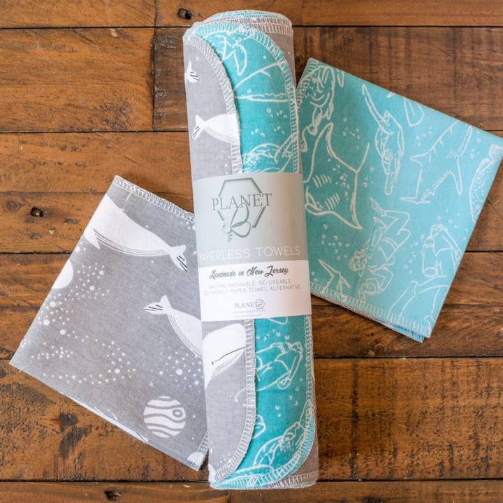 Asciugamani Senza Carta - Balene per la vendita all'ingrosso da parte di Planet B, Inc.