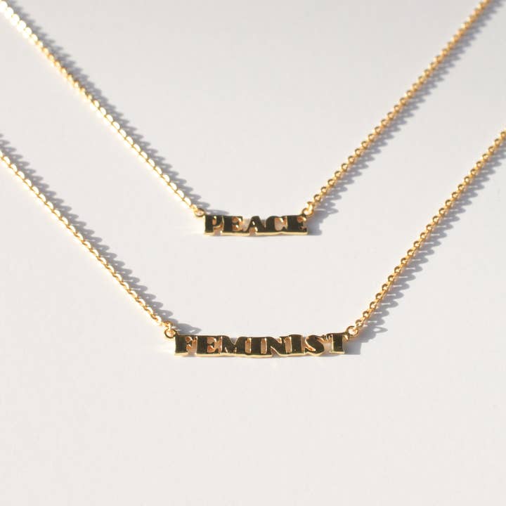 Rover & Kin - Wholesale Pendant/Charm Necklace - FEMINIST Necklace3