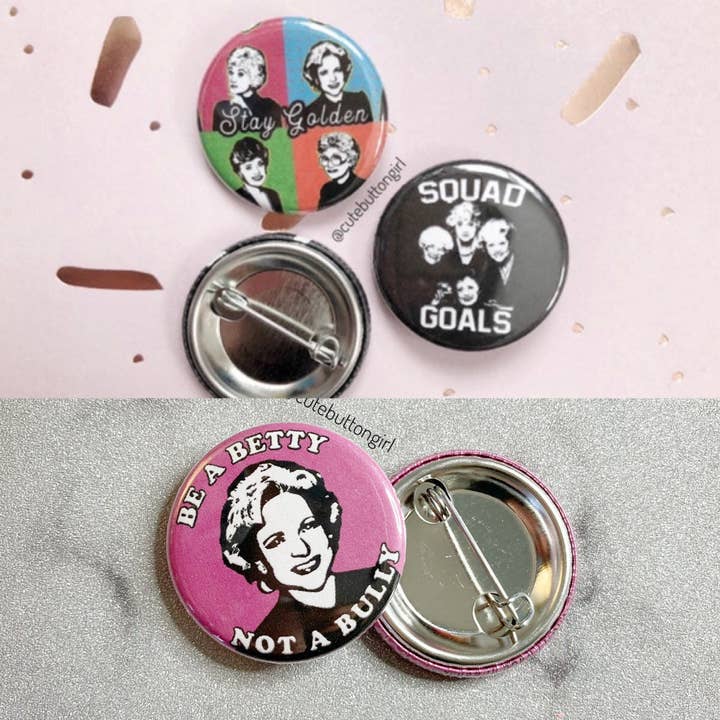 1.25in & 2.25in Golden Girls Love for wholesale by Cute as a Button Girl