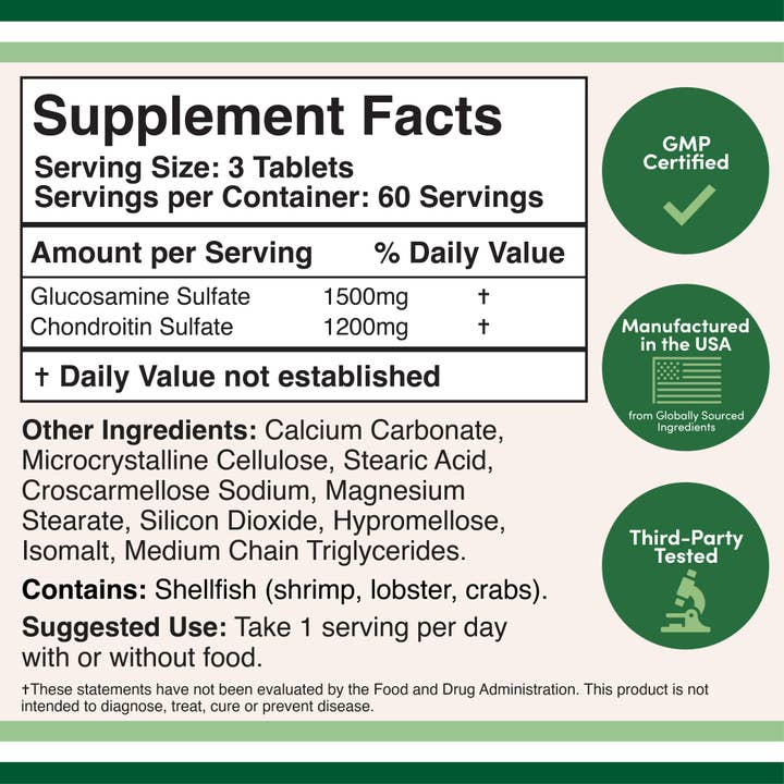 Double Wood Supplements - Wholesale Oral Supplement/Vitamin - Glucosamine Chondroitin1