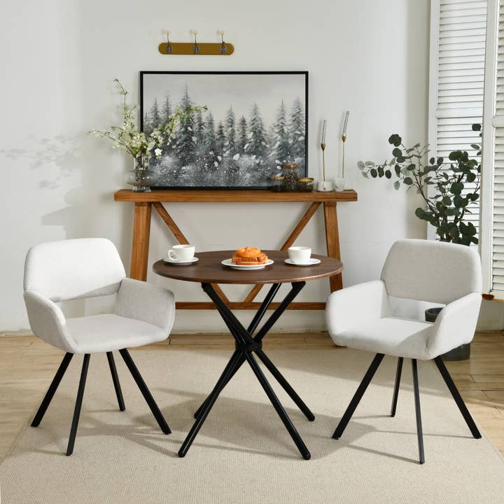 HOMYCASA DESIGN INC - Wholesale Patio Set - 3-Piece Breakfast Table Set Round Table with 2 Swivel Chairs