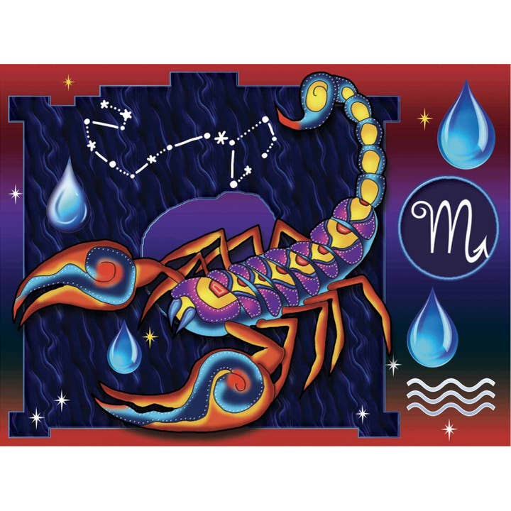 Scorpio Diamond painting Art kit for wholesale by JaCaRou Puzzles Inc.