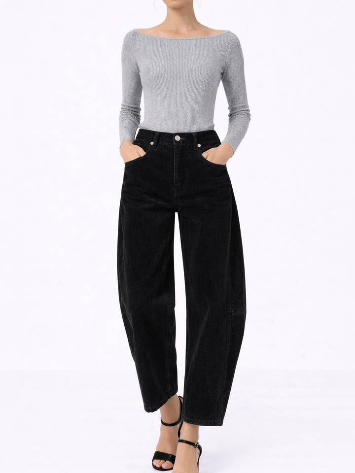 Ava Flutter Slung Fit Corduroy for wholesale by Noend Denim