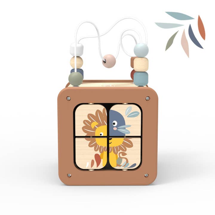 Speedy Monkey - Wholesale Wood Toy - Kids - 5 in 1 Activity cube2