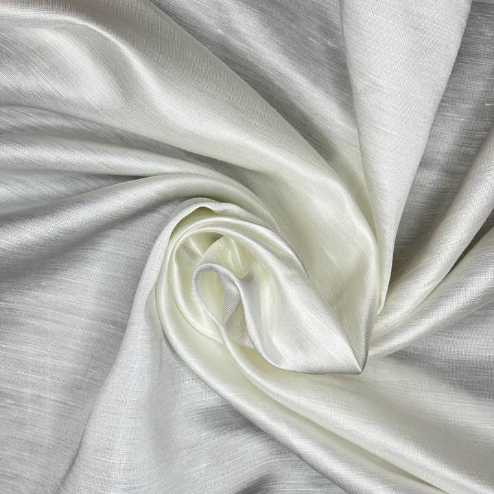 Tecido Ontario Blend (Mistura de Linho) - Branco por atacado de Fabriculture INC