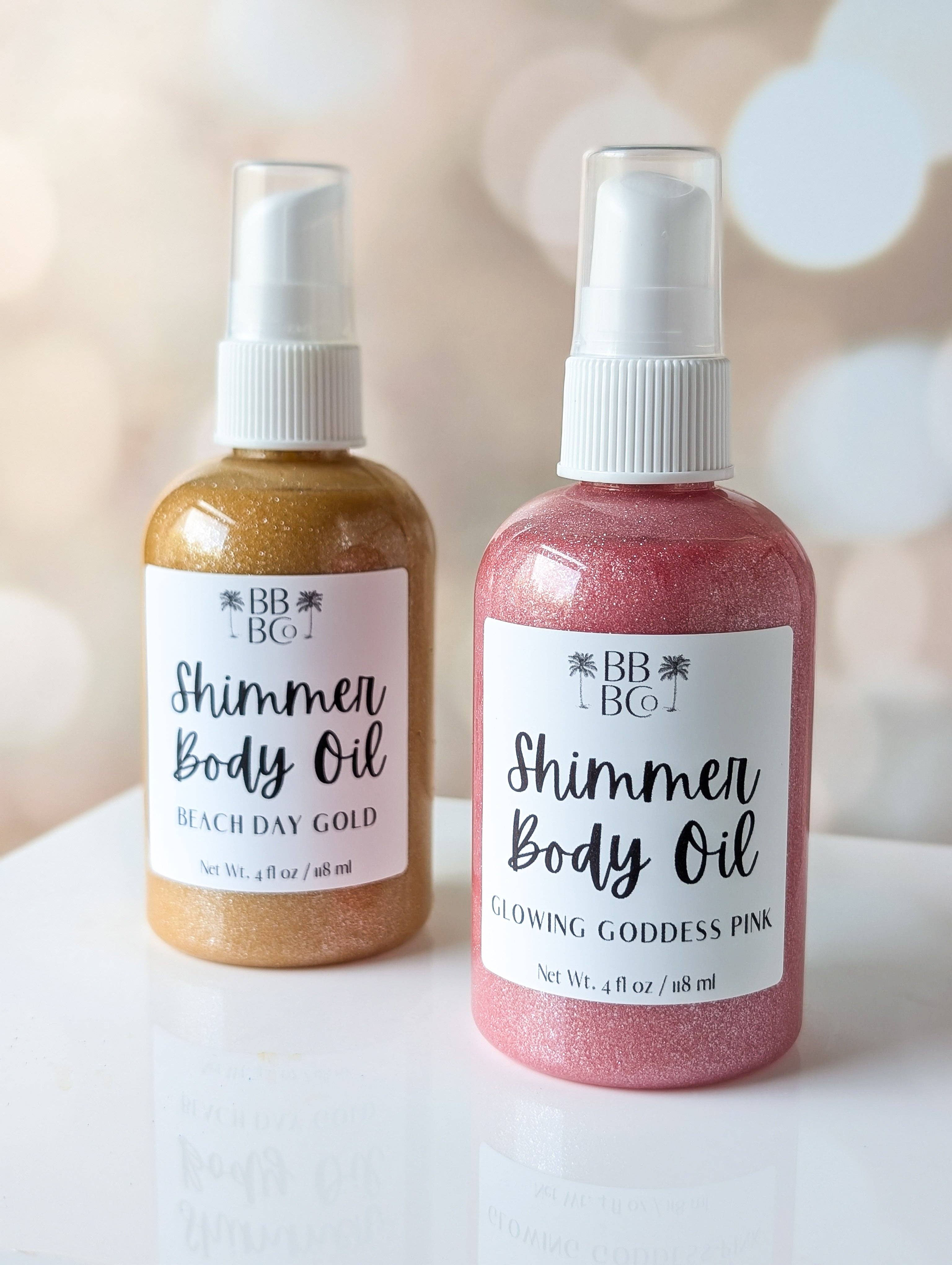 Beachy Bubbles Bath Co - Wholesale Bath/Body Oil - Shimmer Body Oil- Beach Day Gold3