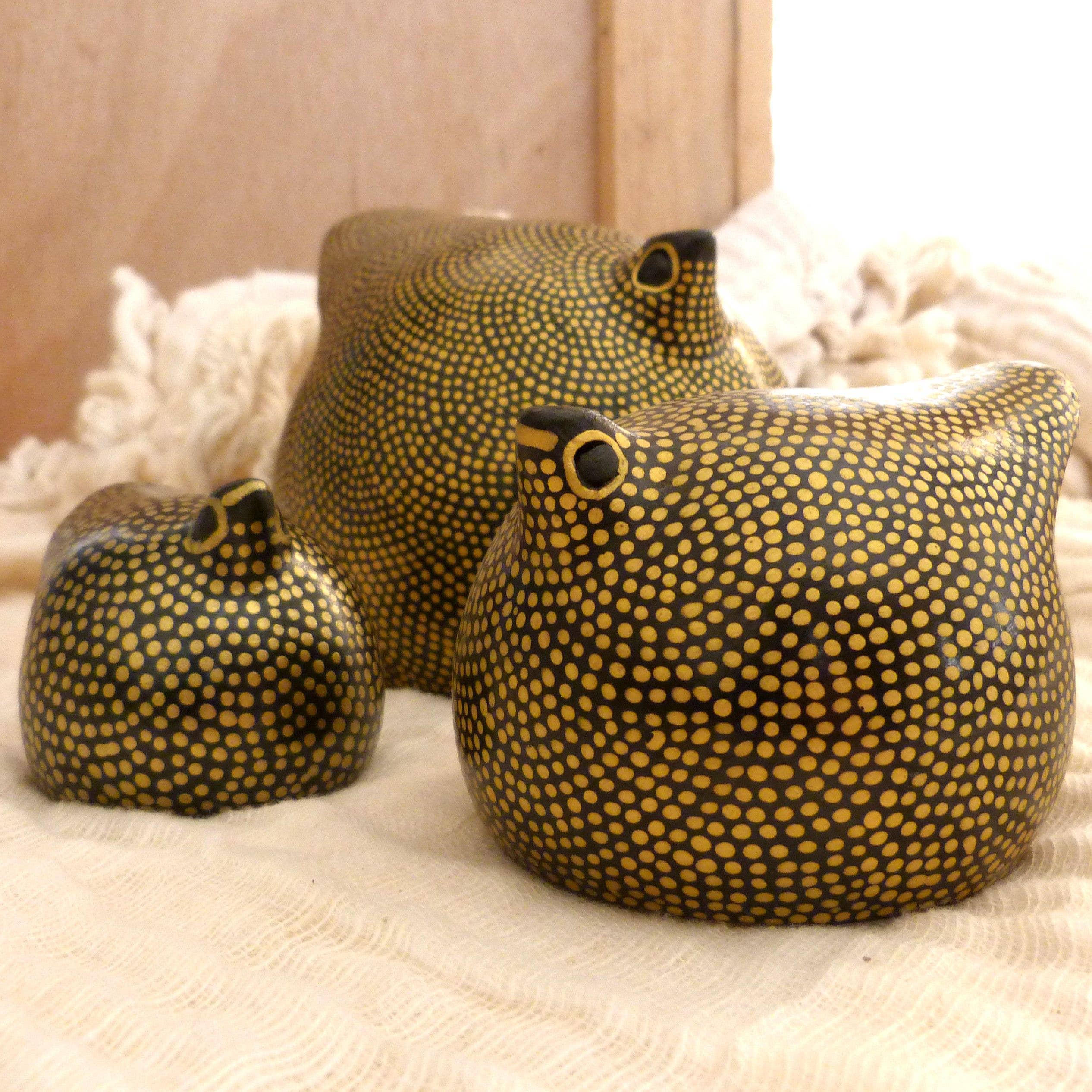 Dana Esteline - Vente Figurine décorative - PINTADE OR  - Céramique 100% artisanale 1