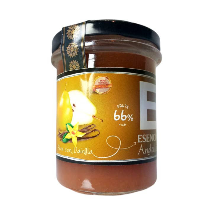 Homemade Pear and Vanilla Jam 240 gr for wholesale by ESENCIA ANDALUSI GOURMET