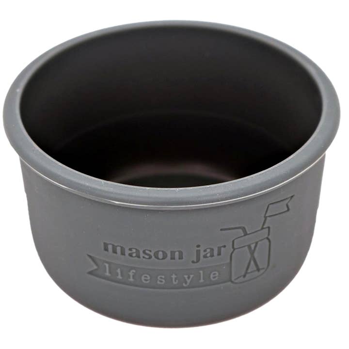 Mason Jar Lifestyle – wholesale Drink huggers & koozies – Silicone Sleeve for Wide Mouth Half Pint 8oz Mason Jars