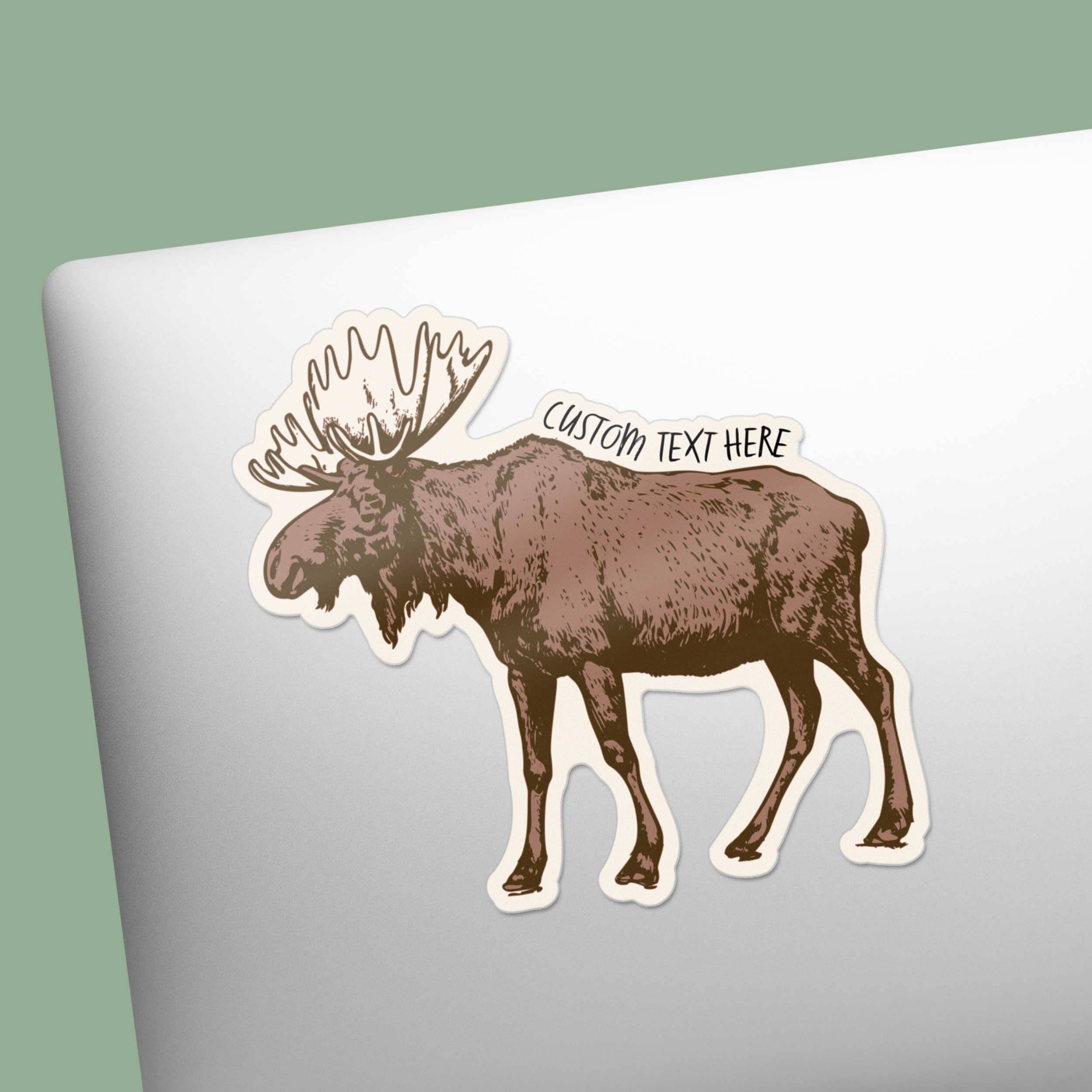 Sentinel Supply - Wholesale Sticker - Custom Moose Stickers - Name Drop Nature Decals2