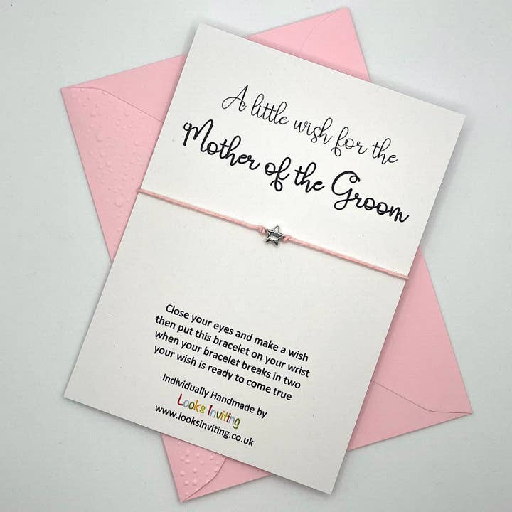 Mother of the Groom Wish Bracelet Gift for wholesale by Looks Inviting