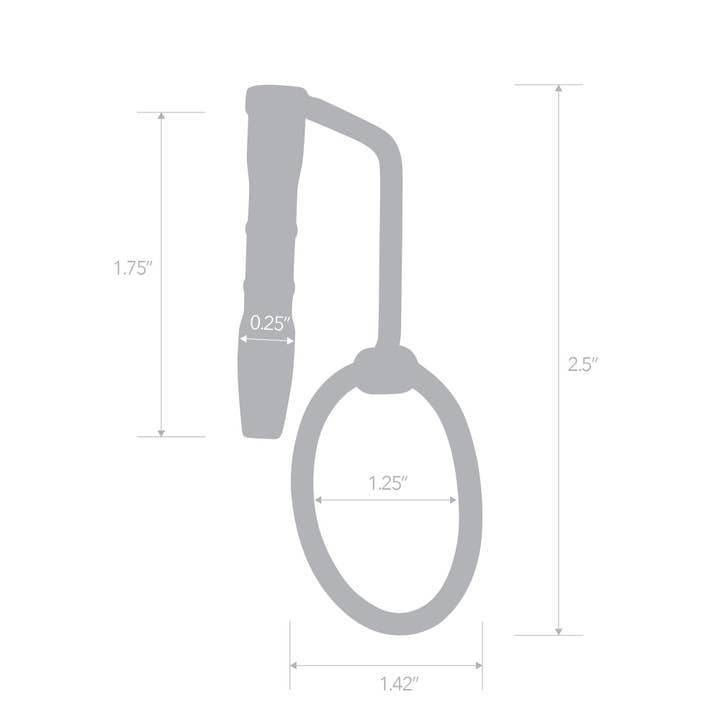 Lux Fetish Store - Wholesale Sex Toy - Stainless Steel Sperm Stopper With Glans Ring3