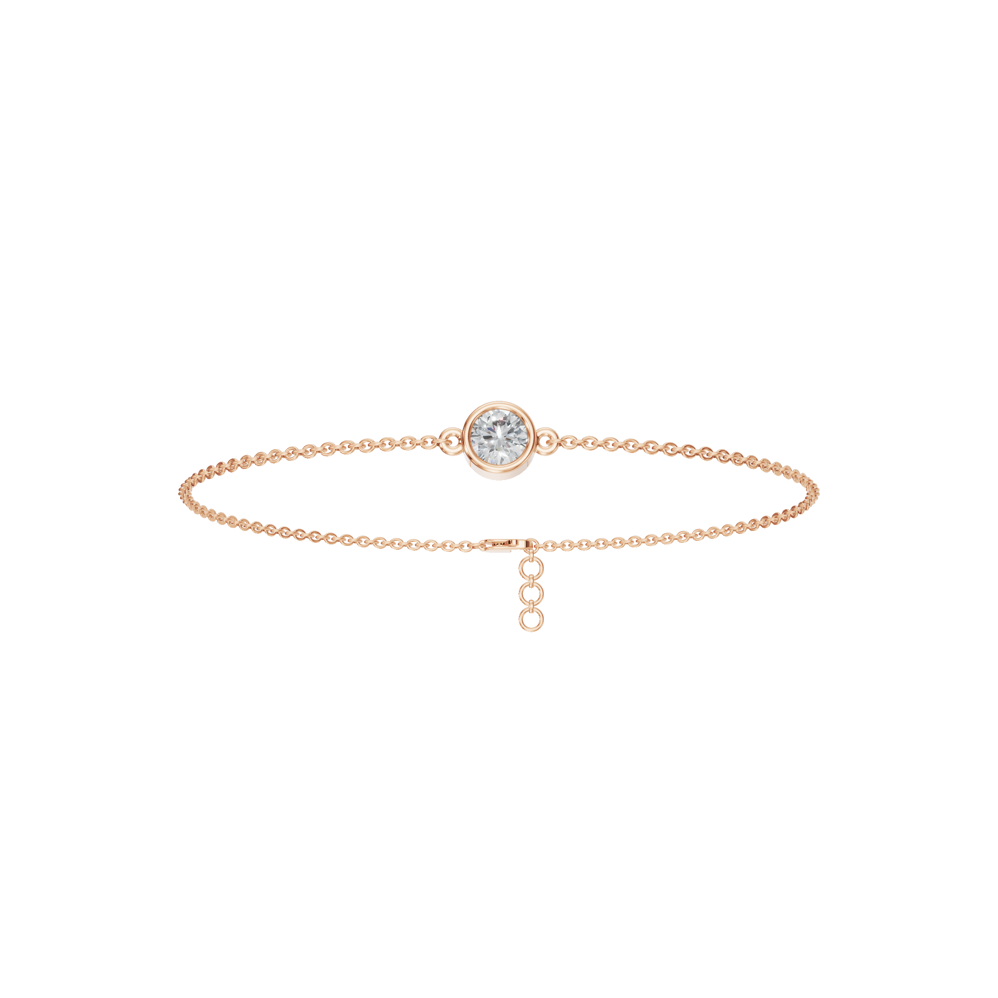 PureYou Jewelry - Wholesale Link & Chain Bracelet - 14K Gold Diamond Solitaire Bracelet, Diamond Bracelet8