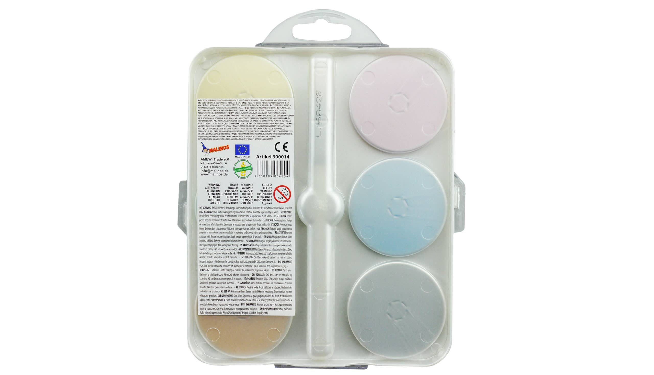 Amewi - Wholesale Watercolor Paint - Malinos Maxi painting box watercolor paints with pearl effect1