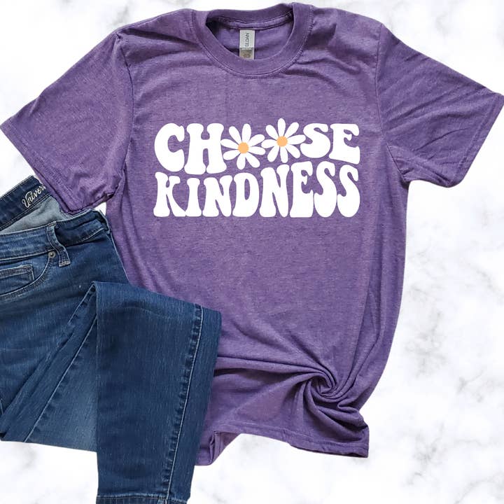 Choose Kindness (heather purple) for wholesale by Exclusive Thredz