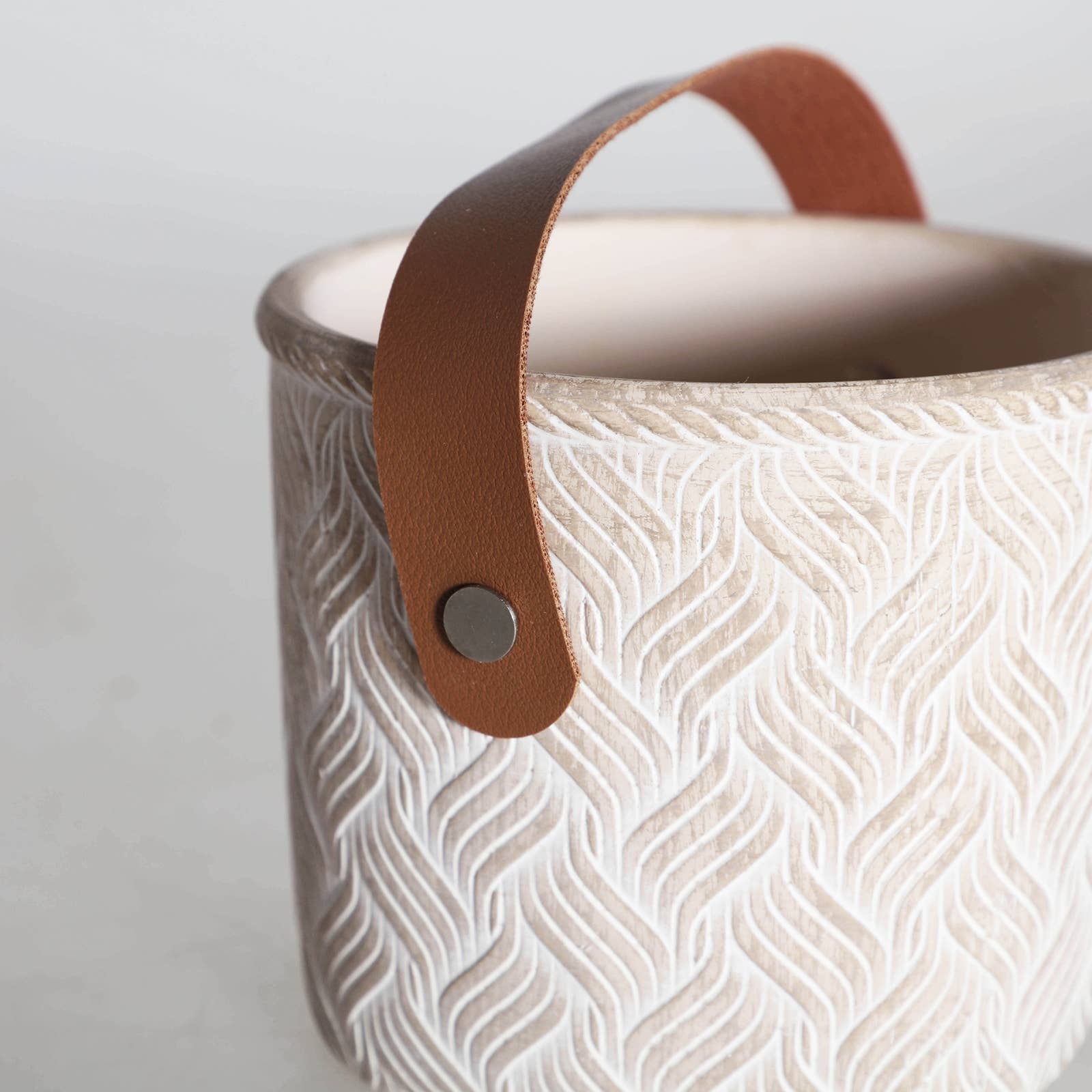 B&B - Wholesale Plant Pot - Planter, Terracotta, Off-White Color, 12X12X10cm1