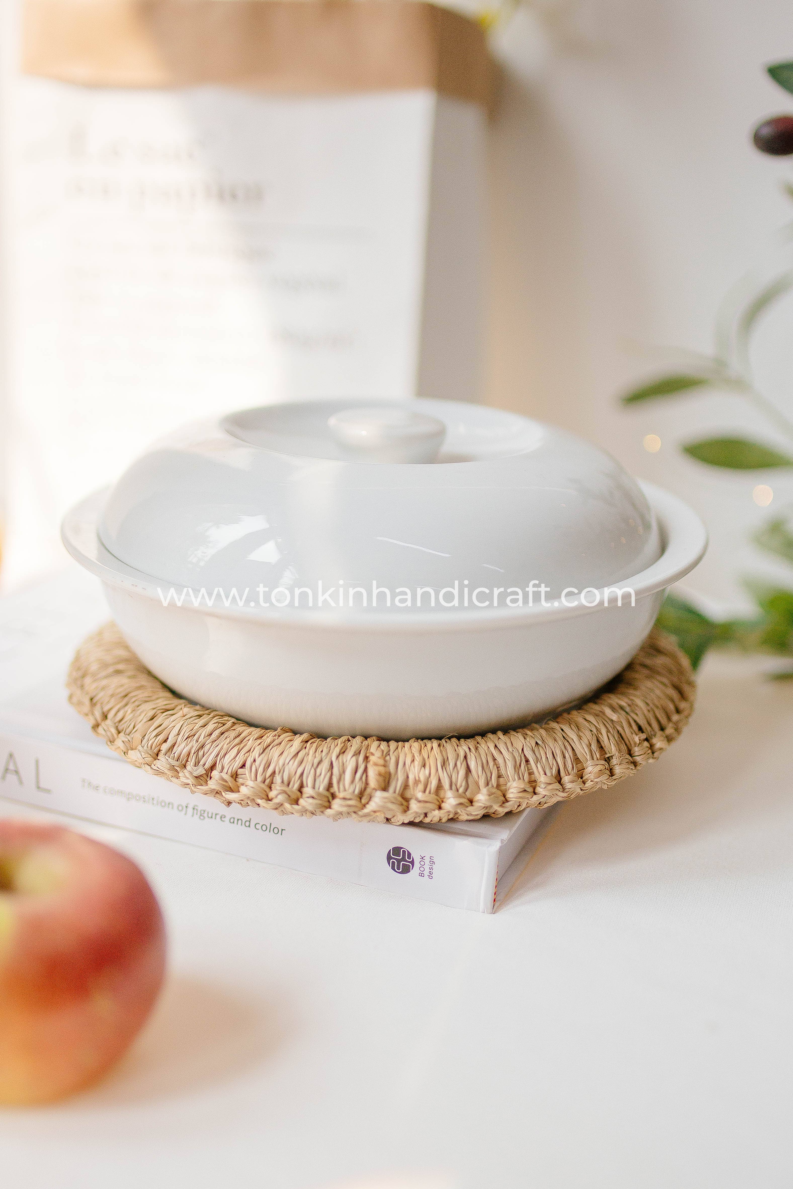 Tonkin Handicraft - Vente Dessous-de-plat - Dessous de plat rond en osier2