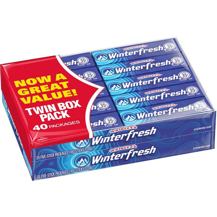 Wrigley's Winterfresh Gum 5pc - 40ct for wholesale by I Got Your Candy