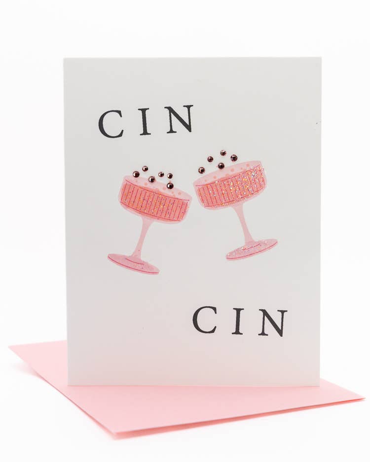 Lavender Vines - Wholesale Birthday Card - 'Cin Cin' Cheers Greeting Card3