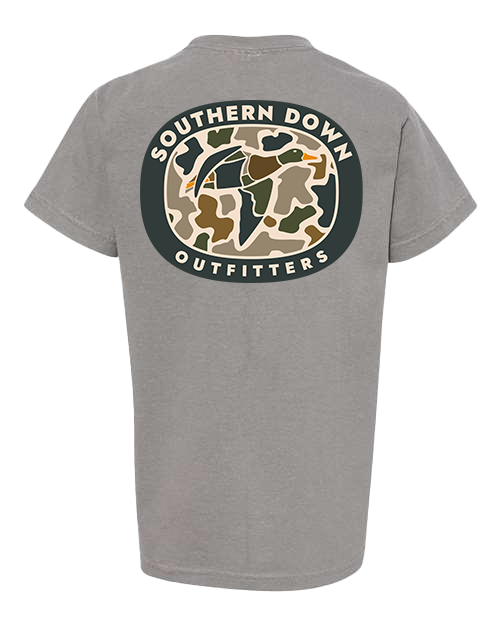 Southern Down Outfitters – wholesale Screen-printed t-shirt – Kids – Duck Camo Youth Tee1