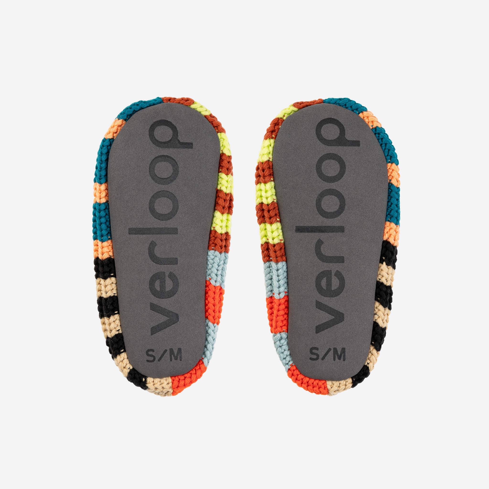 VERLOOP | knits - Wholesale Slippers - Unisex - Patchwork Stripe Rib Slippers7