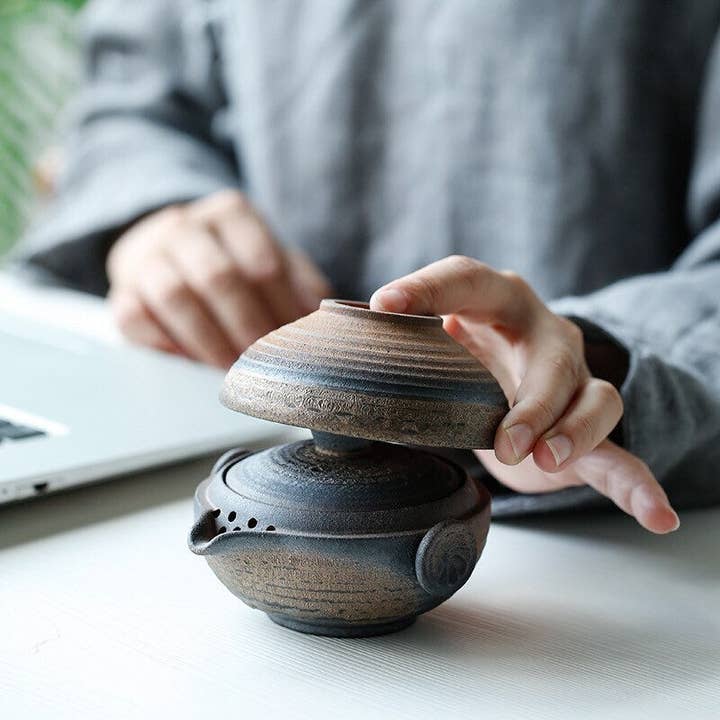 Gohobi - Wholesale Tea Set - Gohobi Ceramic gaiwan travel set Chinese Gongfu tea tea set