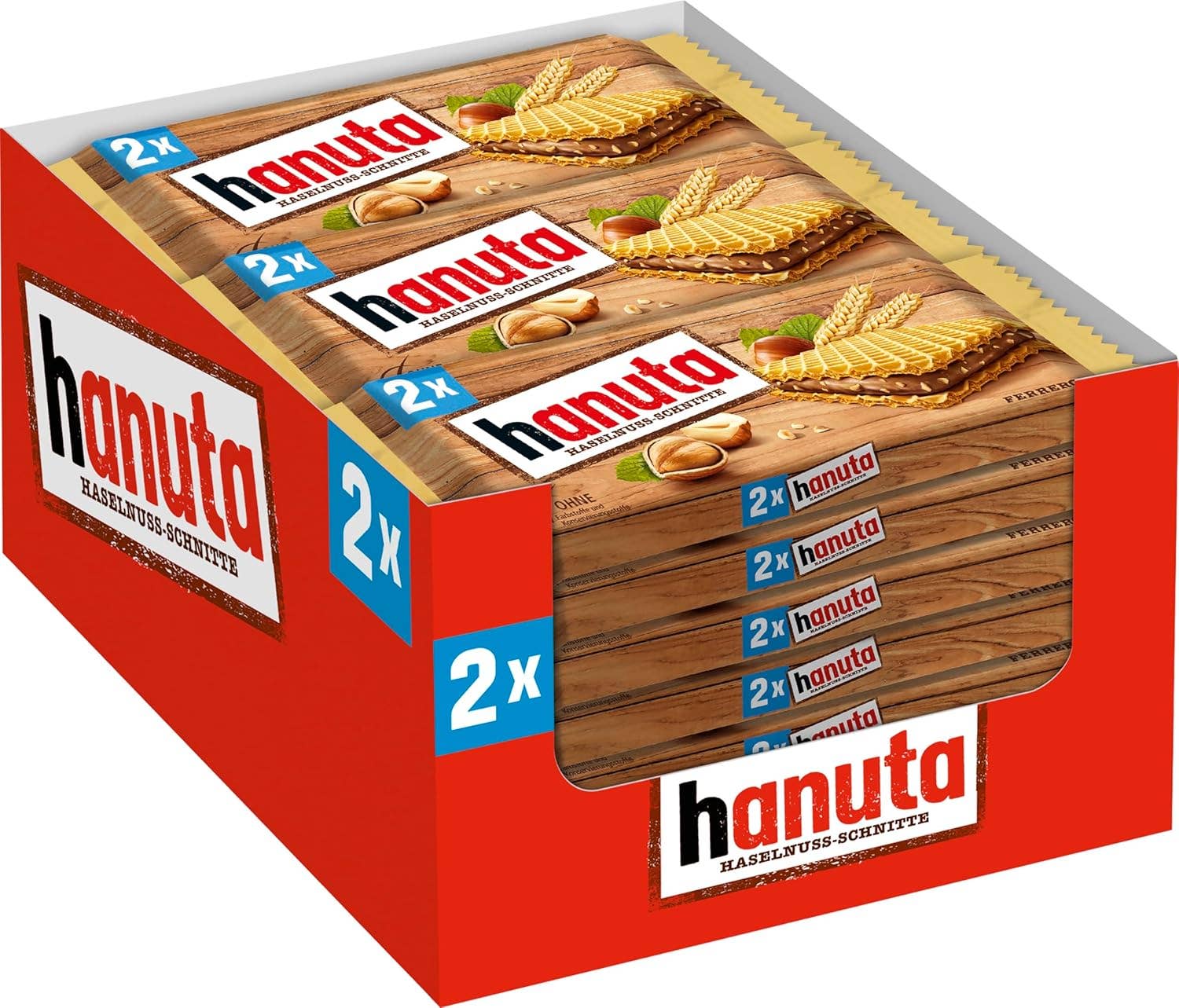 Snacky Candy - Vente Biscuits - Ferrero Hanuta Gaufrette aux Noisettes 18 unités 44 grammes3