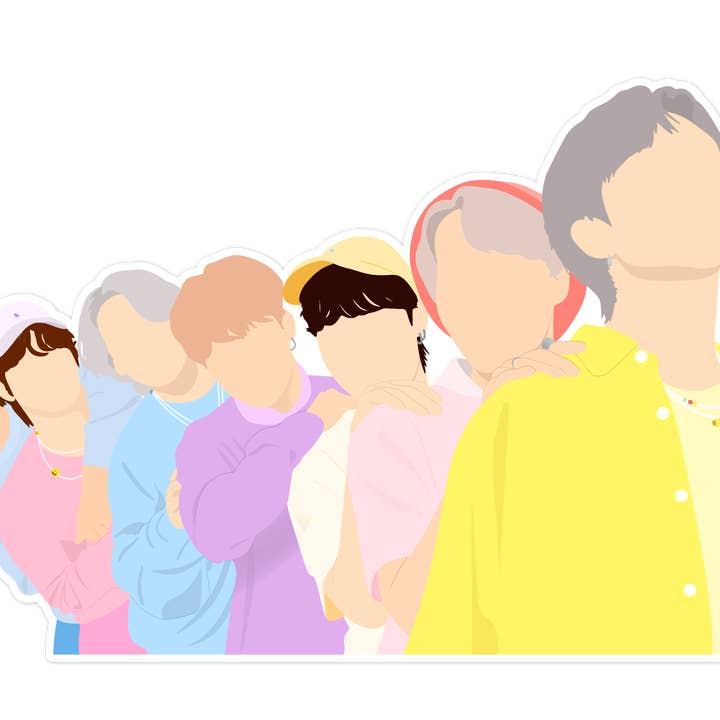 BTS Bangtan Boys Sticker for wholesale by Shop Trimmings