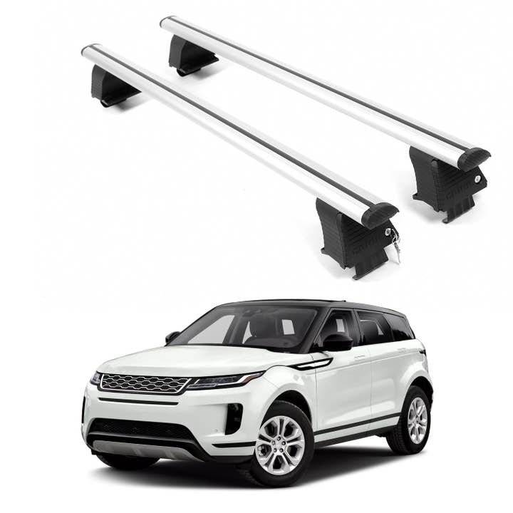 ERKUL Roof Rack Crossbars For LAND ROVER RANGE ROVER EVOQUE 2020-2026 Naked Roof Aluminum Silver for wholesale by Erkul Auto USA