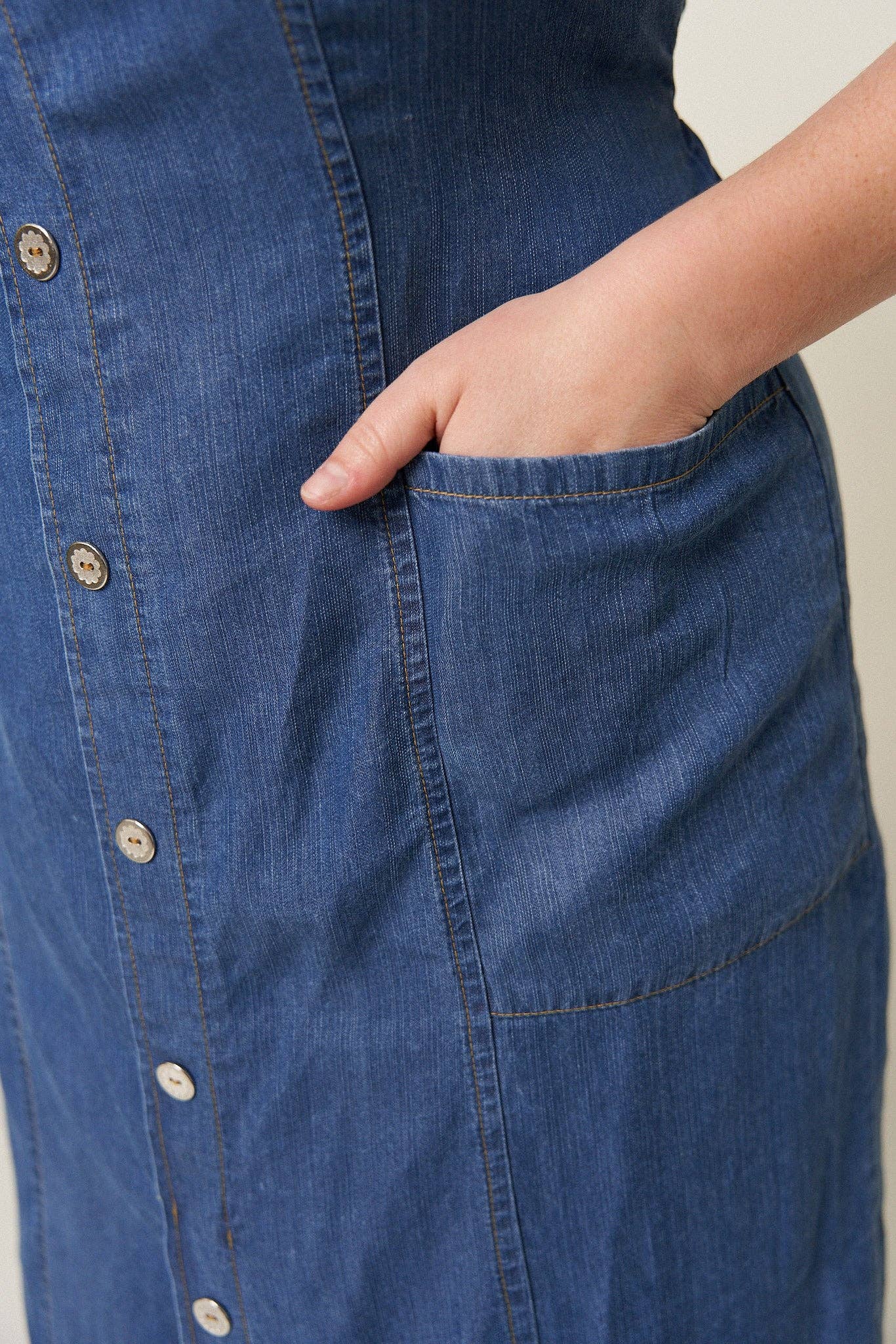 What Lo Wants - Wholesale Dress - Women's - Tahoma Tencel Denim Dress7